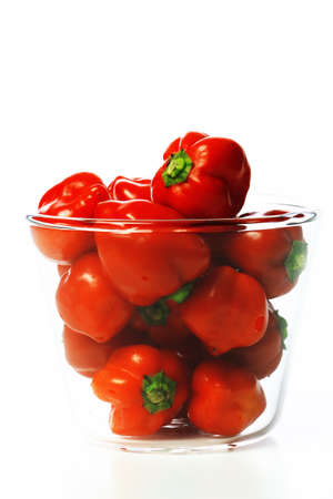 Red hot dangerous pepper ; Habaneroの写真素材