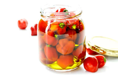 Red hot dangerous pepper ; Habaneroの写真素材