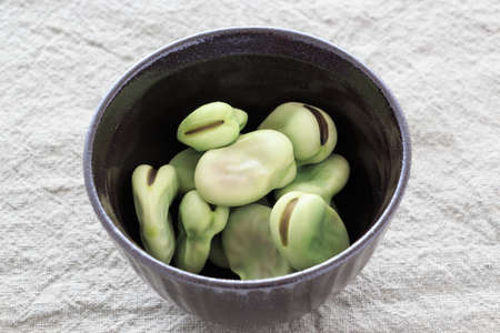 Boiled and broad beans