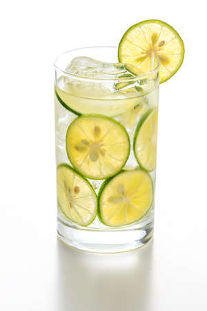 Flavor water with Sudachiの写真素材