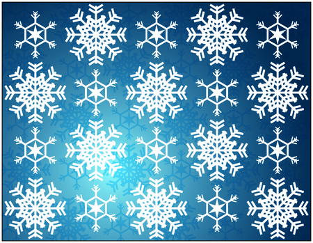 Snow crystal pattern template design.のイラスト素材