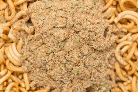 condiment Instant noodles cup, macro.の写真素材