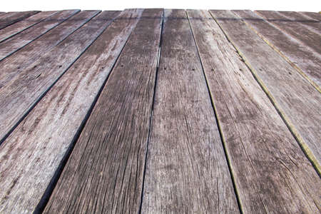 Old planks isolated on white.の写真素材