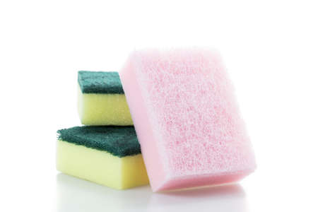 Sponges isolated on the white background.