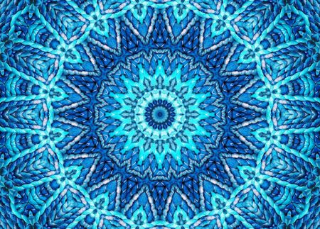 Cosmic Blue Mandalaの写真素材