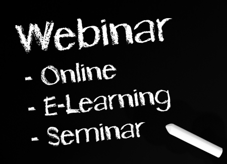 Webinar - Online E-Learning Seminarの写真素材