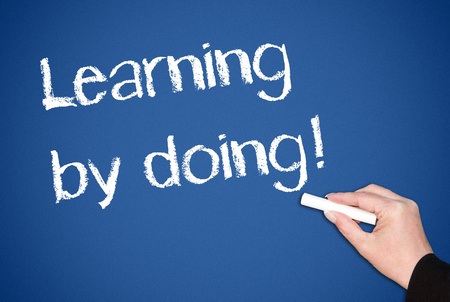 Learning by doingの写真素材