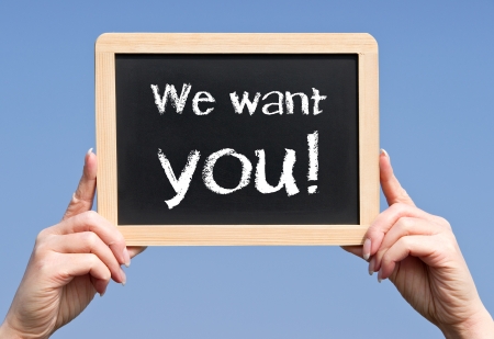 We want youの写真素材