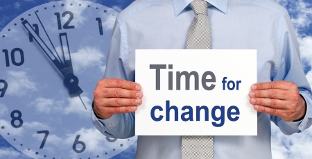 Time for changeの写真素材