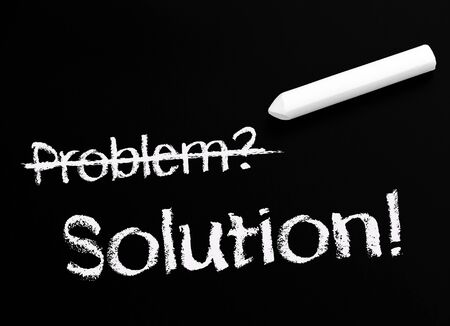 Problem and Solution - Business Conceptの写真素材