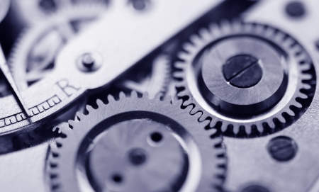 Old Clock - Clockwork mechanismの写真素材
