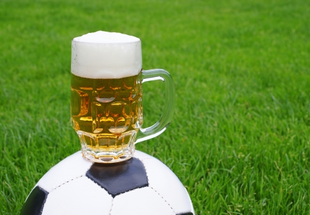 Beer and Soccerの写真素材