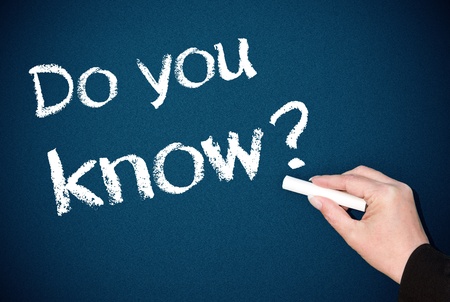 Do you knowの写真素材
