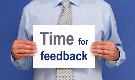 Time for feedbackの写真素材