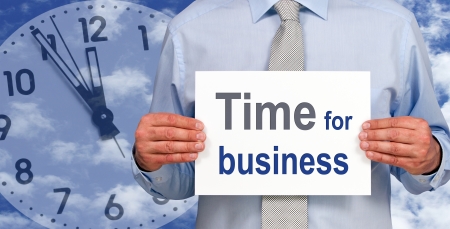 Time for businessの写真素材