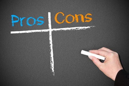 Pros and Consの写真素材