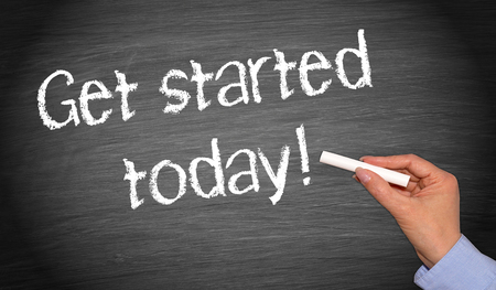 Get started todayの写真素材