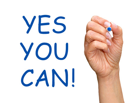 Yes you canの写真素材