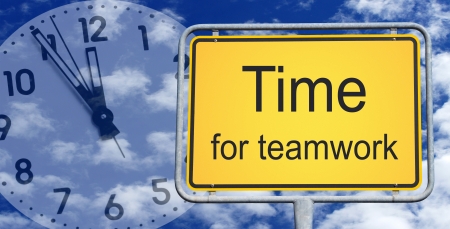 Time for teamworkの写真素材
