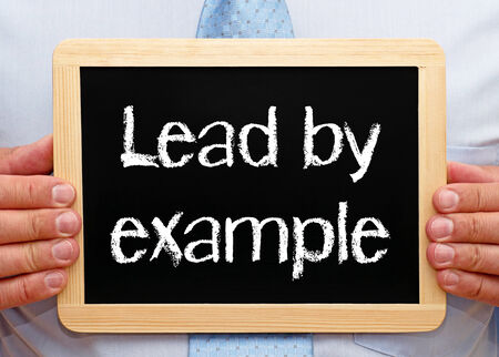 Lead by exampleの写真素材