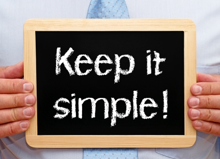 Keep it simpleの写真素材