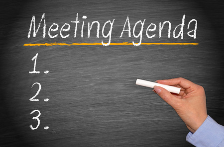 Meeting Agendaの写真素材
