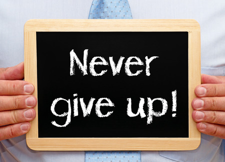 Never give upの写真素材