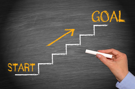 Start and Goalの写真素材