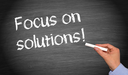Focus on solutions !の写真素材
