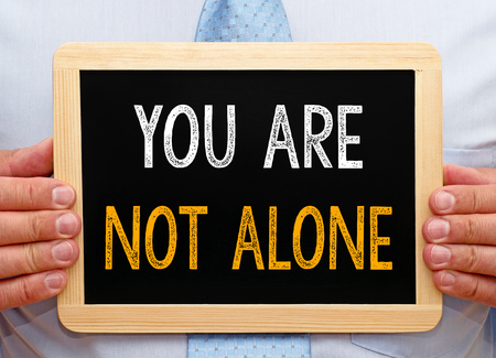 You are not aloneの写真素材