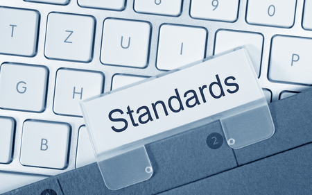 Standards Folder on Computer Keyboardの写真素材
