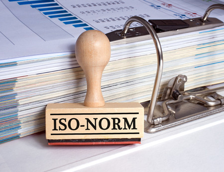 ISO standard in the Stamp Officeの写真素材