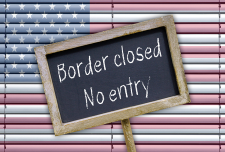 Border closed - no entryの写真素材