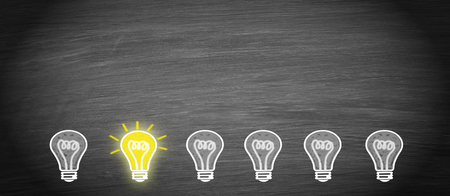 Big Idea and Creativity light bulb conceptの写真素材