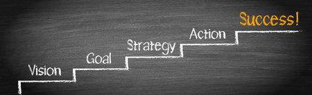 Success Ladder - step by step improvementの写真素材