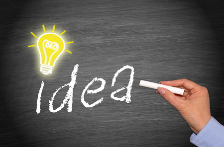 Great Idea light bulb conceptの写真素材