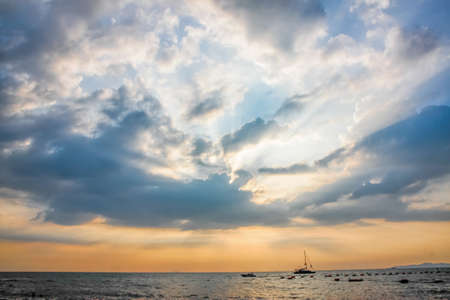 Heaven Light to the seaの写真素材