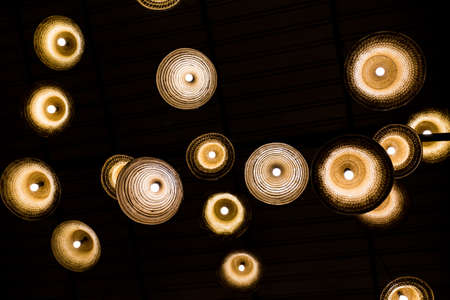 Local hat lamp in Thailandの写真素材