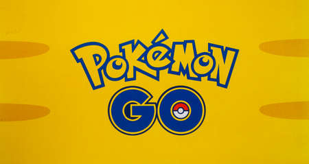 Bangkok, Thailand - August 20, 2016:   Pokemon Go logo on paper. Pokemon Go is a free-to-play augmented reality mobile game developed by Niantic for iOS and Android devices.のeditorial素材