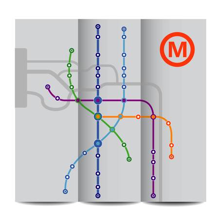 Abstract background of vintage metro schemeのイラスト素材