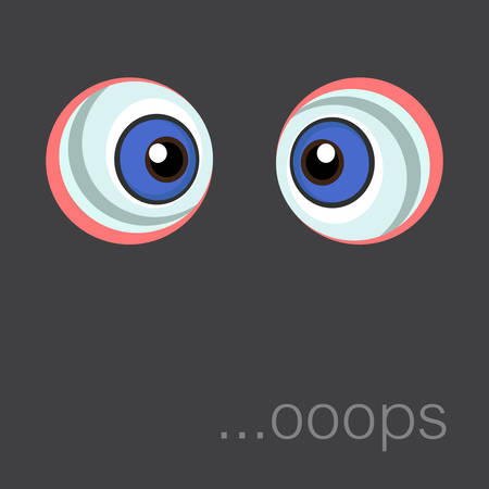 Background with cartoon eyes  のイラスト素材