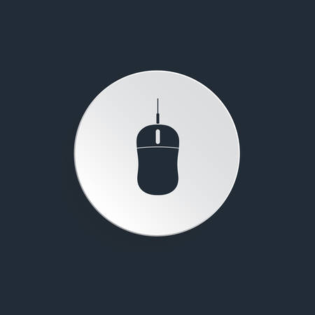 Simple web icon in mouseのイラスト素材