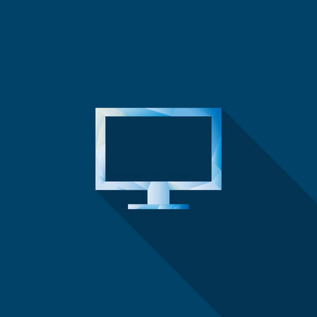 Monitor  icon, vector illustration. Flat designのイラスト素材