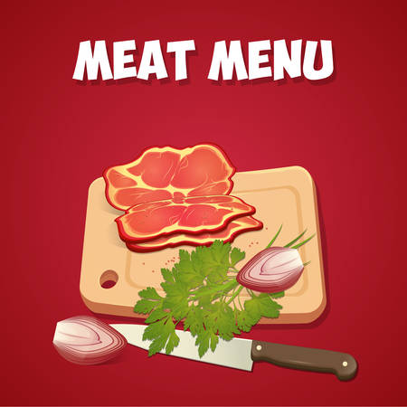 Cooking card, poster design. Vector illustrationのイラスト素材