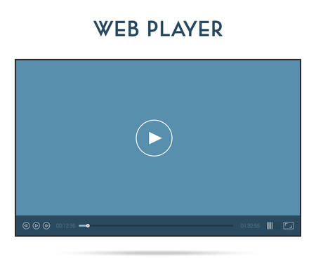 Webplayer UI, Streamingのイラスト素材