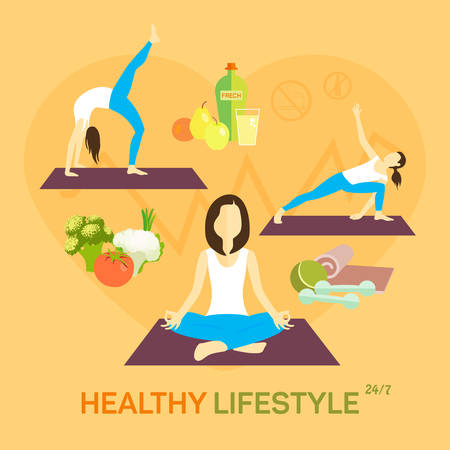 Healthy life diet and weight maintain choices statistic charts infographic presentation layout design abstract isolated vector illustrationのイラスト素材