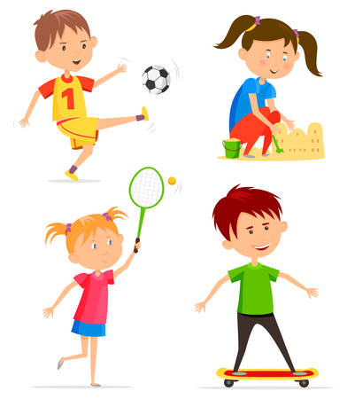 Children or kids activity at playtimeのイラスト素材