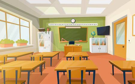 Classroom at school or college for educationのイラスト素材