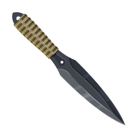 Dagger, tribal knife blade or machete spear swordのイラスト素材