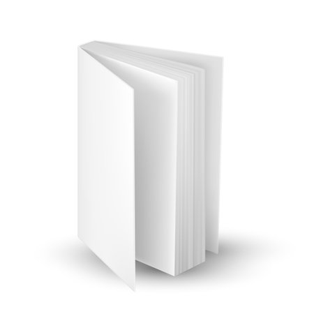 Vector close up of a book with three quarters viewのイラスト素材